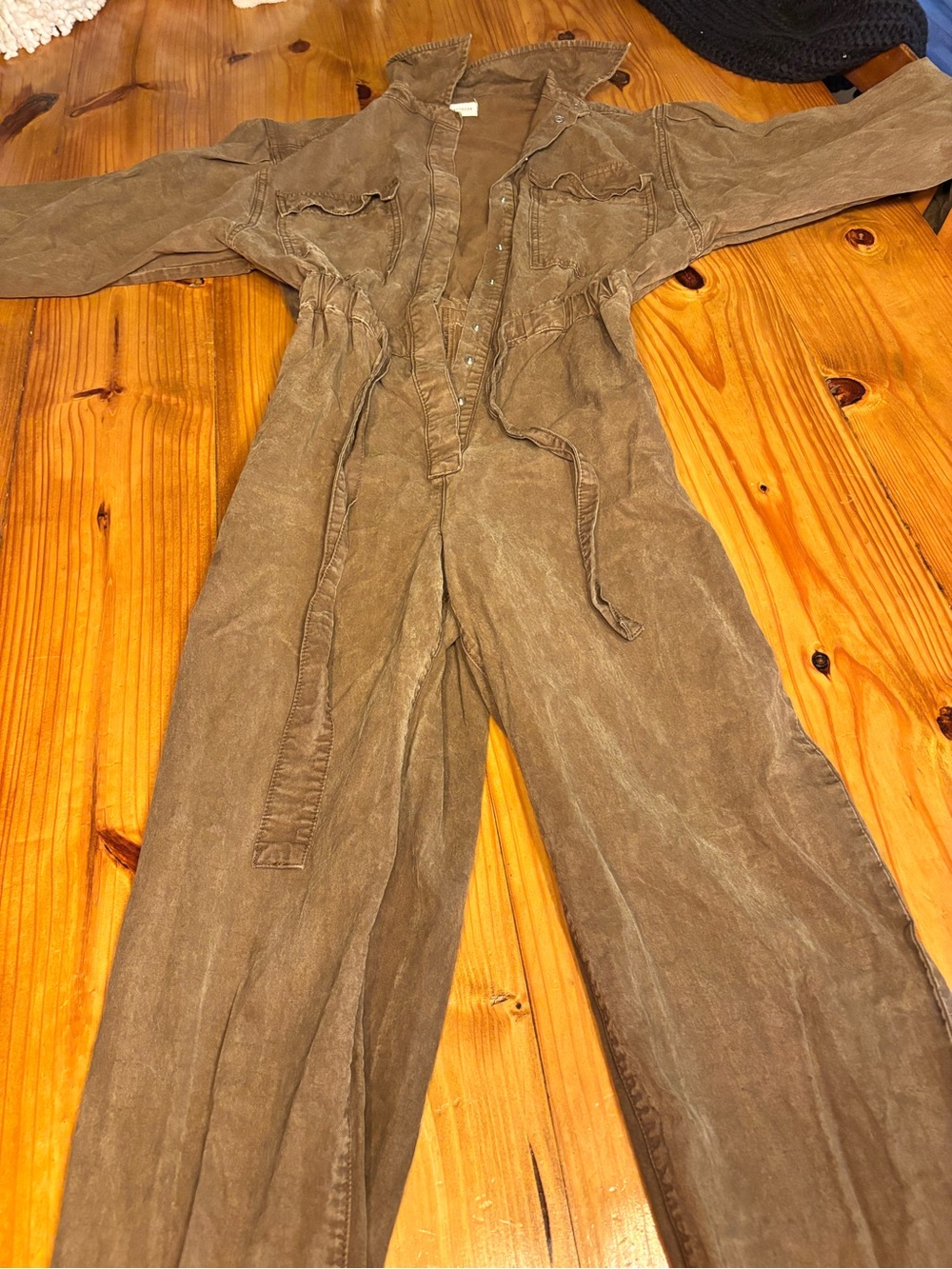 Good American Washed Olive Jumpsuit